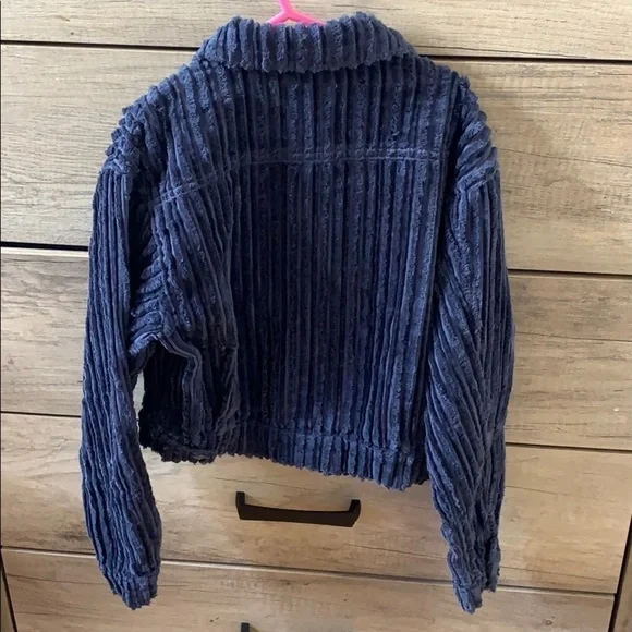 nwt // tractr girls corduroy patch pocket crop jacket